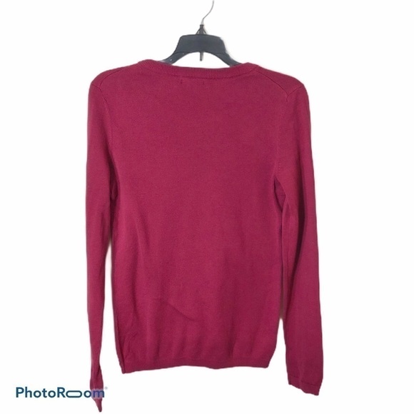 Tommy Hilfiger Maroon Crewneck Sweater NWT Small - Picture 3 of 7